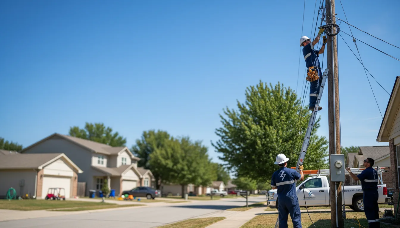 Residential electrician providing installation services in Shannon City, IA